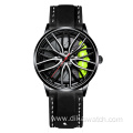 New Sports Car Men Watches Quartz Waterproof Sport Rim Hub Wheel Stainless Steel Luxury Wristwatch Car Quartz Men's Watches Man